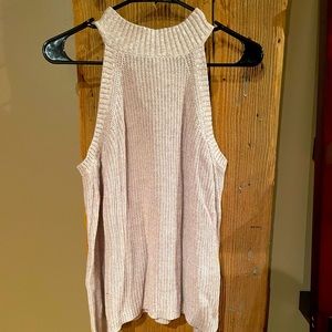 Cream Cold Shoulder Top